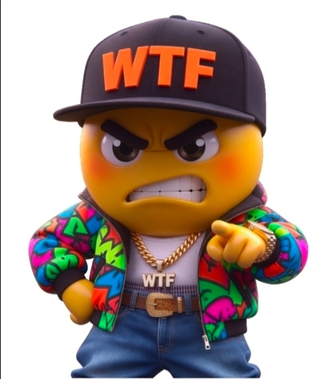 WTF mascot โ full swag